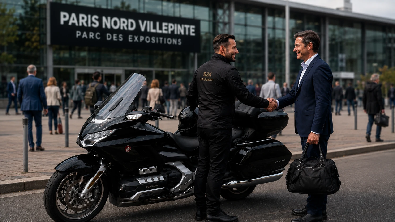 Taxi moto pour salons congrès et événements à Paris